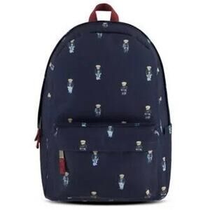 Polo Ralph Lauren Navy Blue Backpack with Cute Bear Print